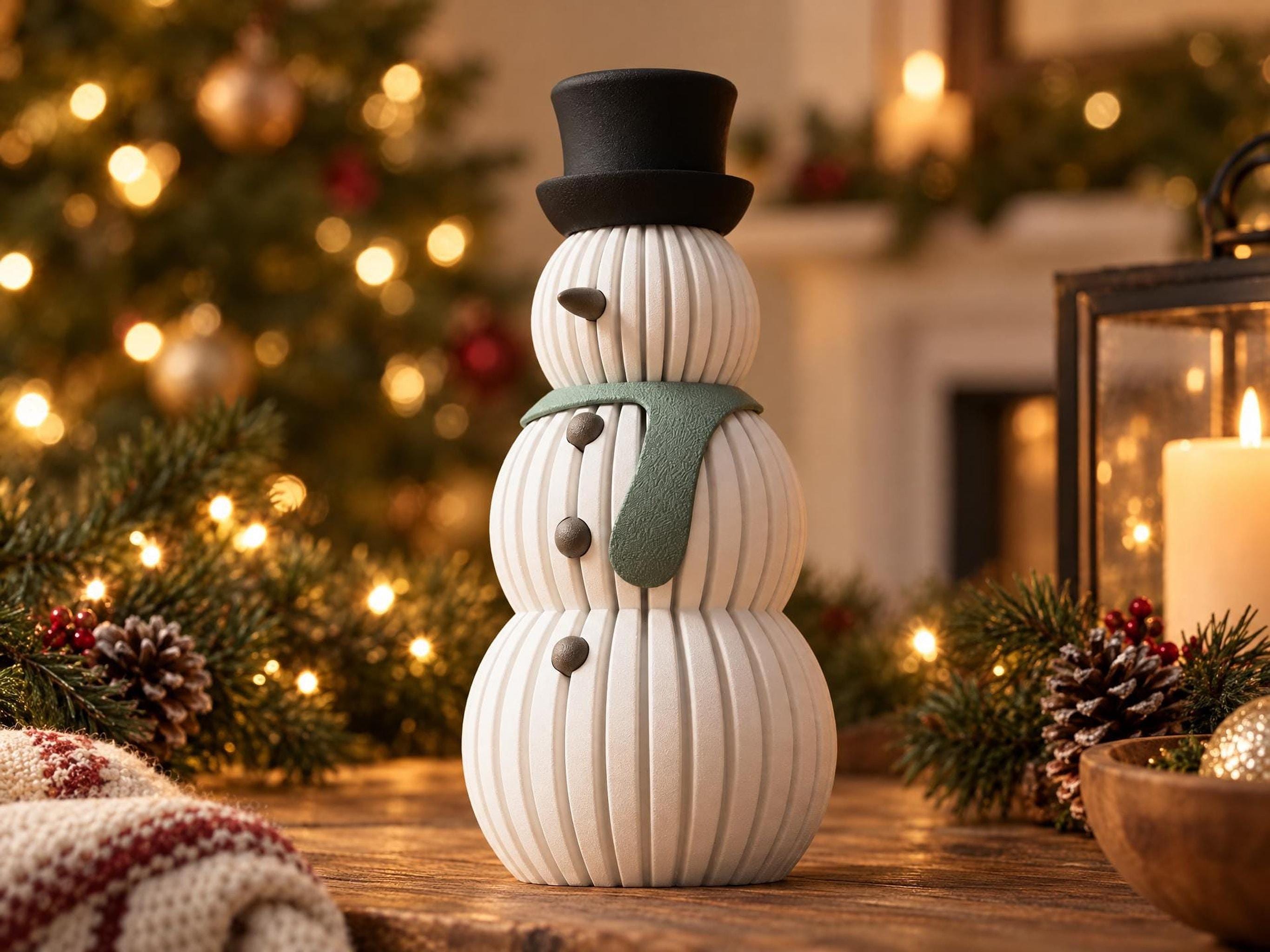 Ribbed Snowman Christmas Decor – photo 9